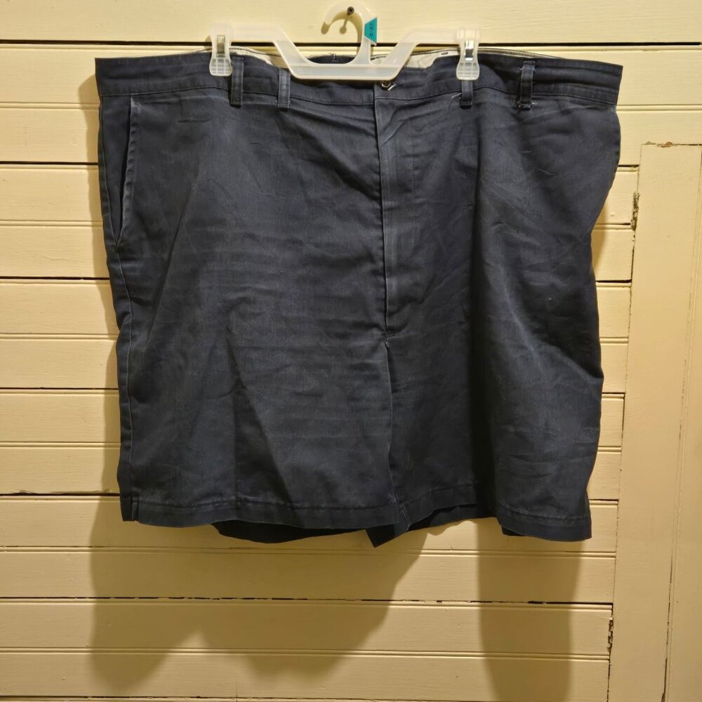 Red Kap Work Shorts Mens 50 Navy 65% Polyester 35% Cotton Utility Straight Fit